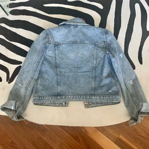 Veronica Beard Distressed Denim Jacket - -Size Small